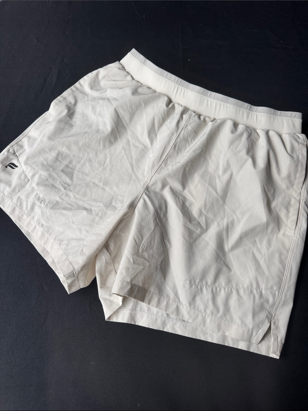 Fabletics Men's Cream Athletic Shorts
